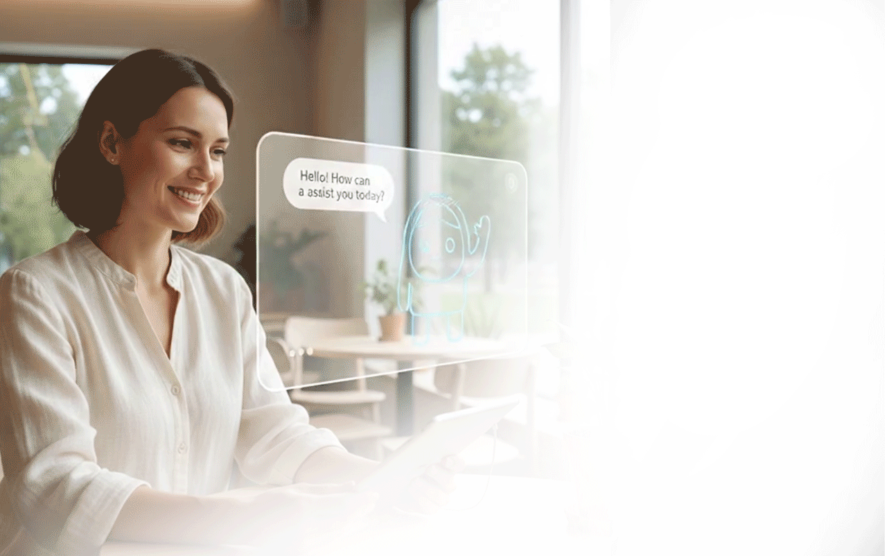 Woman Chatting